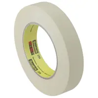 3M™ 234 Masking Tape, 5.9 Mil, 1 1/2" x 60 yds., Tan, 24/Case