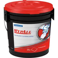Kimberly Clark® WypALL® Waterless Cleaning Wipes, 9.5" x 12", White, 75/Container, 6 Containers/Case
