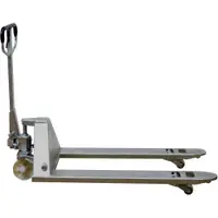 Galvanized Pallet Truck, 48" x 27", Gray, 1/Each