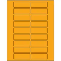 Tape Logic® Rectangle Laser Labels, 3" x 1", Fluorescent Orange, 2000/Case