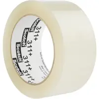 3M™ 311+ Cold Temperature Carton Sealing Tape, 2" x 110 yds., Clear, 36/Case