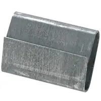 Steel Strapping Seals, Closed/Thread On Regular Duty, 3/4", Silver, 5000/Case