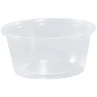 Plastic Portion Cups, 2 oz., Clear, 2500/Case