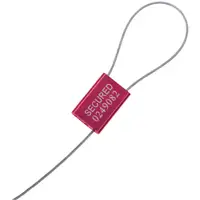 Cable Seals, 1/16" x 12", Red, 100/Case