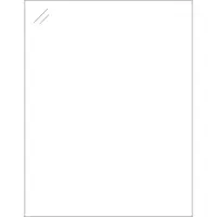 Tape Logic® Rectangle Laser Labels, 8 1/2" x 11", Crystal Clear, 100/Case