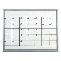 Dry Erase 1 Month Calendar, 3' x 2', White, 1/Each