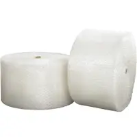 Heavy-Duty Air Bubble Rolls, 1/2" x 24" x 250', Clear, 2/Each