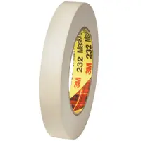 3M™ 232 Masking Tape, 6.3 Mil, 3/4" x 60 yds., Tan, 12/Case