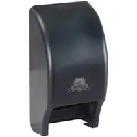 Twin Bathroom Tissue Dispenser, Black, 1/Case