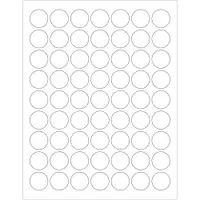 Tape Logic® Laser Labels, 1" Circle, White, 6300/Case