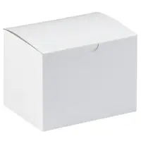Gift Boxes, 6" x 4 1/2" x 4 1/2", White, 100/Case