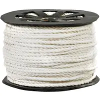 Twisted Polypropylene Rope, 3/8", 2,450 lb., White, 600'/Case