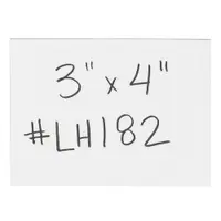Warehouse Labels, Magnetic Strips, 3" x 4", White, 25/Case