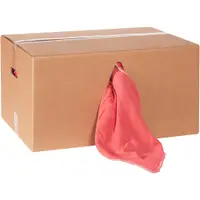 Box of Shop Towel Rags, 14" x 14", Red, 350/Case, 25 Lbs/Case