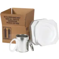 Foam Haz Mat Shipper Kit, 1 - 1 Quart, 5 1/8" x 5 1/8" x 6 3/16", Kraft, 1/Each; 120/Skid