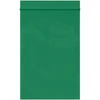 Reclosable Poly Bags, 2 Mil, 4" x 6", Green, 1000/Case