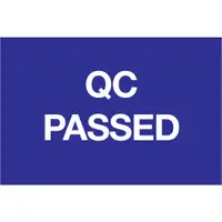 Tape Logic® Labels, "QC Passed", 2" x 3", Blue/White, 500/Roll