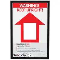 Tiltwatch® XTR Companion Label, White/Red, 200/Case