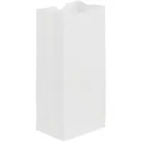 Grocery Bags, 5" x 3 1/4" x 9 3/4", White, 500/Case