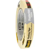 3M™ 2020 Masking Tape, 5.2 Mil, 3/4" x 60 yds., Natural, 48/Case