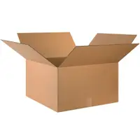 Corrugated Boxes, 24" x 24" x 14", Kraft, 10/Bundle; 120/Skid