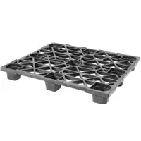 Industrial Plastic Pallet, 48" x 40" x 5 1/2", Black, 1/Each