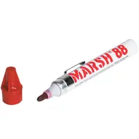 Marsh® 88 Valve Markers, Red, 12/Case