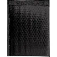 Glamour Bubble Mailers, 13" x 17 1/2", Black, 100/Case