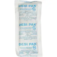 Tyvek® Clay Desiccants, 34 Gallon Drum, 3" x 6" x 3/8", White, 800/Case