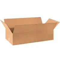 Corrugated Boxes, 30" x 14" x 7", Kraft, 10/Bundle; 120/Skid