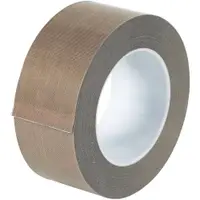 PTFE Glass Cloth Tape, 3 Mil, 2" x 18 yds., Brown, 1/Case