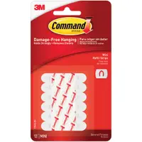 3M™ 17020 Command™ Refill Strips, Mini, White, 12 Strips, 6/Packs per Case