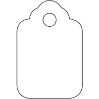 Merchandise Tags, 1 3/4" x 2 7/8", White, 1000/Case