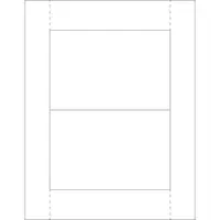 Vinyl Envelope Insert Cards, 4" x 6", White, 100/Case