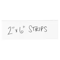 Warehouse Labels, Magnetic Strips, 2" x 6", White, 25/Case