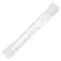 Individually Wrapped White Plastic Forks, White, 1000/Case