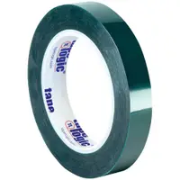 Tape Logic® PET Tape, 1" x 72 yds., Green, 2/Case