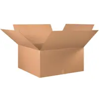 Corrugated Boxes, 36" x 36" x 18", Kraft, 5/Bundle; 120/Skid