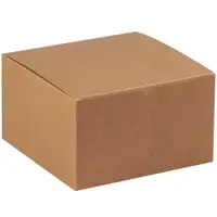 Gift Boxes, 10" x 10" x 6", Kraft, 50/Case