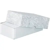 Stationery Set-Up Cartons, 7" x 3 1/2" x 2", Gray Leatherette, 100/Case