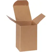 Reverse Tuck Folding Cartons, 2" x 2" x 3", Kraft, 1000/Case