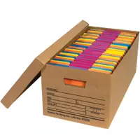 Economy File Storage Boxes, 24" x 12" x 10", Kraft, 12/Case
