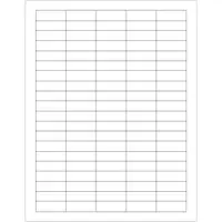 Tape Logic® Rectangular Laser Labels, 1 1/2" x 1/2", White, 10000/Case