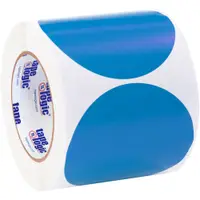 Tape Logic® Inventory Circle Labels, 4", Light Blue, 500/Roll