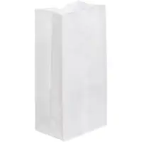 Grocery Bags, 7 1/16" x 4 1/2" x 13 3/4", White, 500/Case