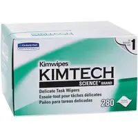 Kimwipes® Low-Lint Wipers, 1 Ply, 4.4" x 8.4", White, 280/Box, 30 Boxes/Case