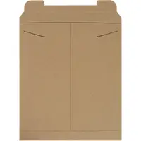 Stayflats® Mailers, 12-3/4" x 15", Kraft, 100/Case