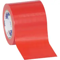 Tape Logic® Solid Vinyl Safety Tape, 6.0 Mil, 4" x 36 yds., Red, 12/Case